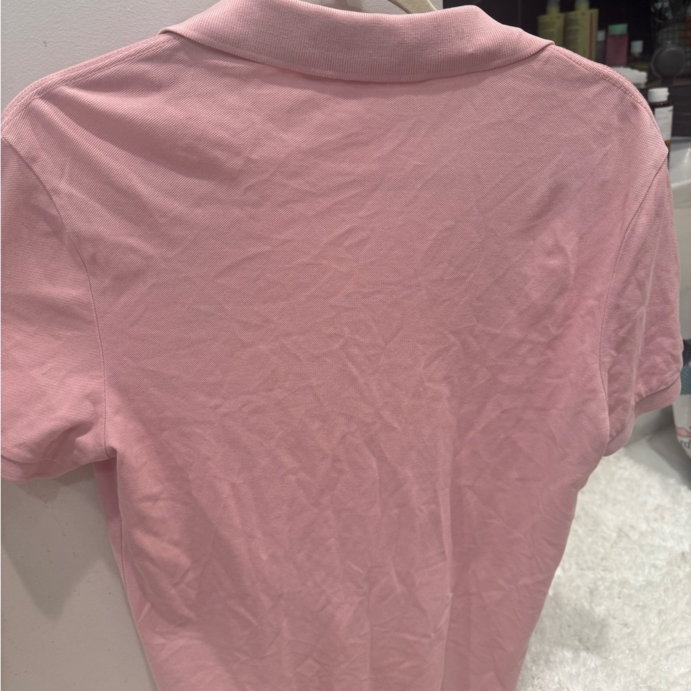 Men Burberry Pink Polo Shirt with Logo - Picture 3 of 3